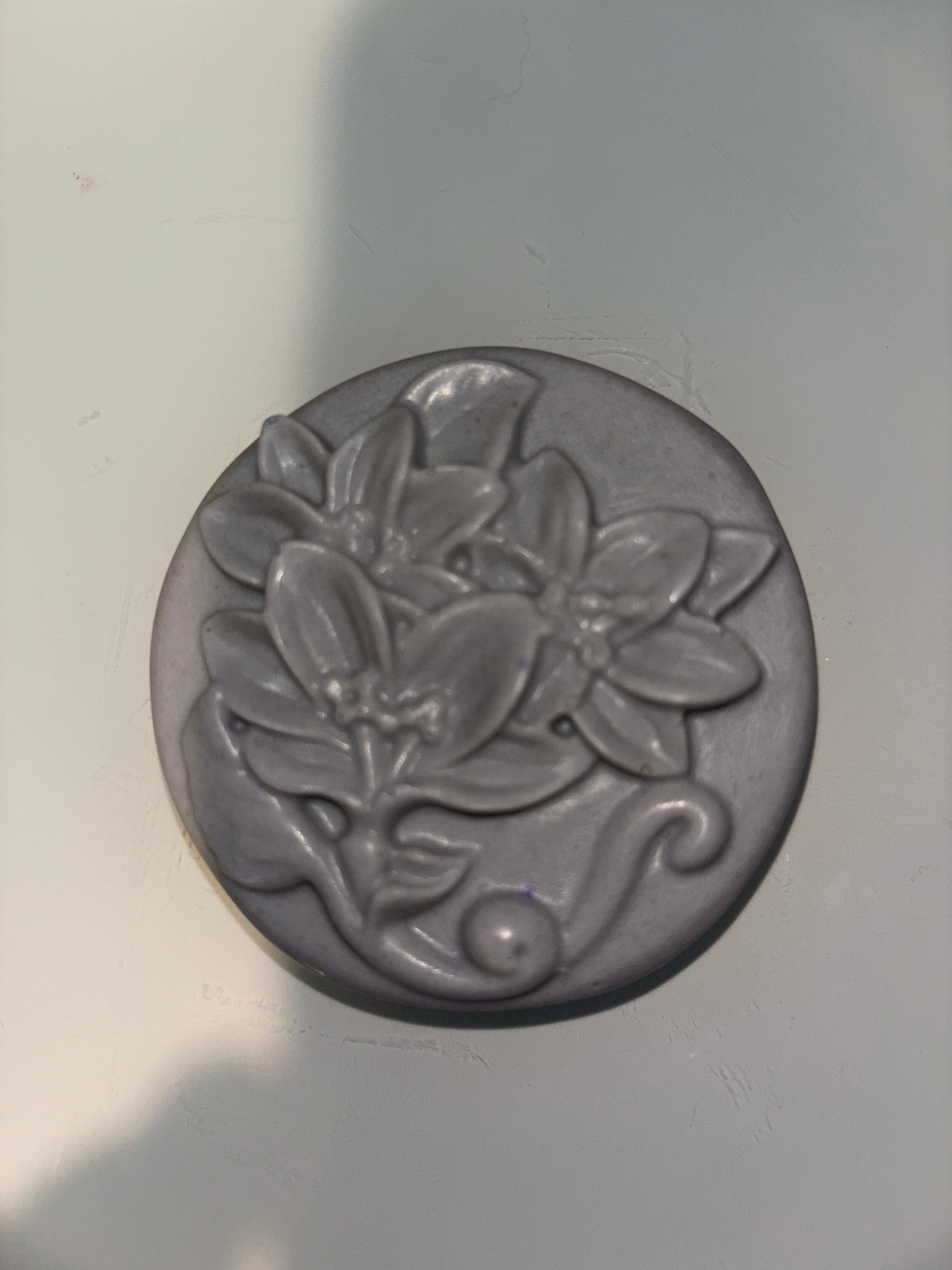 Decorative activated charcoal soap